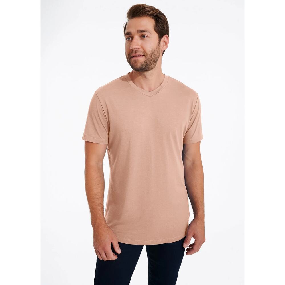 Swet Tailor Softest V-Neck Tee Pearl Blush Sz XXL NWT